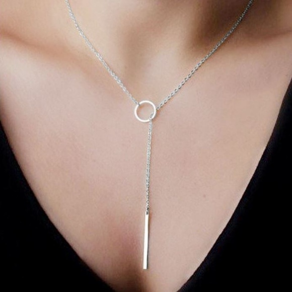 Jewelry - 4 for $20 Lariat Bar Necklace (Silver)